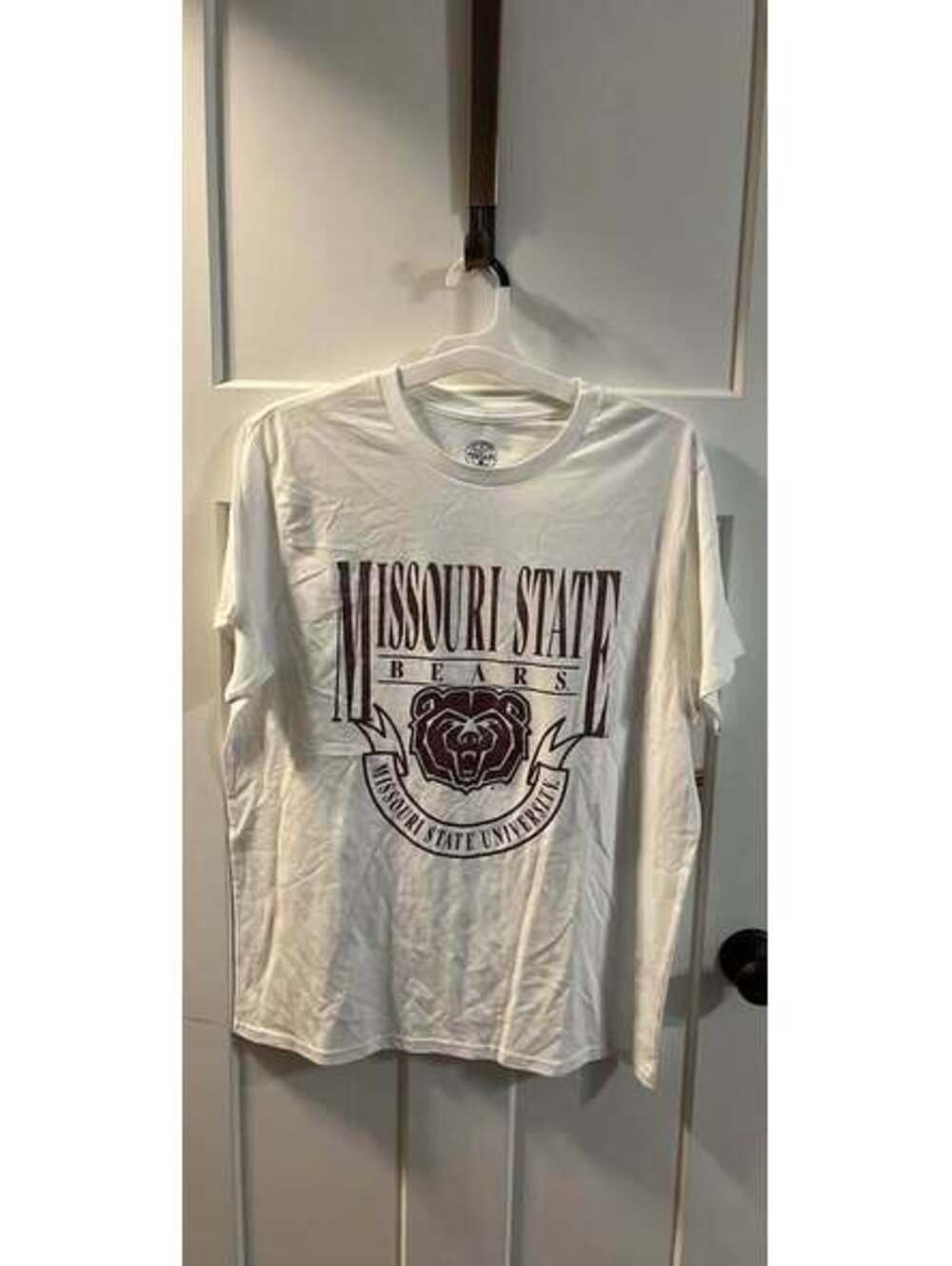 Missouri State University Bears white graphic t-shirt men’s size large